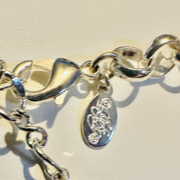 Vintage Kirk’s Folly Celestial Silver Moon and Star Charm Adjustable Necklace - Picture 7 of 8